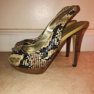 Guess by Marciano snake-skin heels